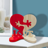Hug Handmade Wood Carvings, Loving Hearts Wood Heart Shaped Accessories, Wood Embellishments, A Hug from My Heart to Yours