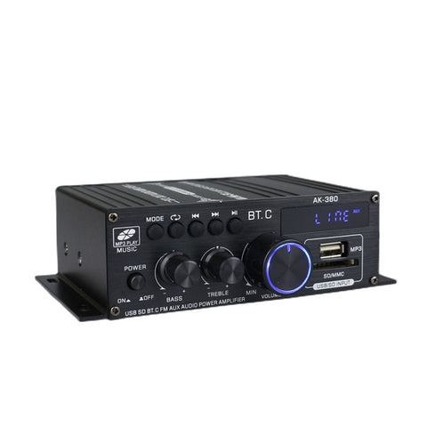 Audio Power Amplifier Stereo Speaker BluetoothAmp Receiver with Power Supply,Remote Control,FM Antenna for Car Home Bar Party In Australia - Darrahopens