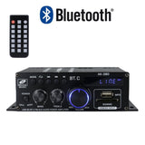 Audio Power Amplifier Stereo Speaker BluetoothAmp Receiver with Power Supply,Remote Control,FM Antenna for Car Home Bar Party In Australia - Darrahopens