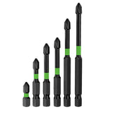 6 pcs Magnetic Screwdriver Bit Set,Bits S2 Impact Magnetic.Strong Magnetic Anti-Slip Screwdriver Bit Set.Steel Phillips Cross