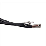 Waterproof Braided Leather Cord Chain Necklace, Men Women DIY Woven Wax Rope Chain for Pendant, 2.8mm Width, 19.68" Length