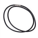 Waterproof Braided Leather Cord Chain Necklace, Men Women DIY Woven Wax Rope Chain for Pendant, 2.8mm Width, 19.68" Length