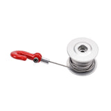 25T Steering Gear Servo Winch Wheel Compatible with 4 Axial D90 D110 90046 CC01 1/10 RC Crawler (Silver) In Australia - Darrahopens