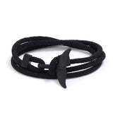 4 pcs Whale Tail Bracelet Vintage Beach Bracelets Summer Ocean Bracelet Rope Jewelry for Women and Men Gift