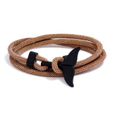 4 pcs Whale Tail Bracelet Vintage Beach Bracelets Summer Ocean Bracelet Rope Jewelry for Women and Men Gift In Australia - Darrahopens
