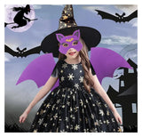 2-piece Bat Wings With Mask Cosplay Performance Decoration Props, Suitable For Children 0-5 Years Old