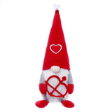 2PCS Gnome Plush Doll Decorations Faceless Doll Handmade Valentine Gnome Decor Mr & Mrs Stuffed Gnomes Plush Doll Ornaments