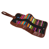 Handmade 72 Slots Roll Up Pencil Case, Oxford Cloth Pencil Wrap Pouch Pen Holder Organizer for Artist Drawing Coloring Sketching