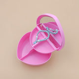 3 pcs Heart Shape Jewelry Box,Small Trinket Storage Organizer Box,Wedding Box Keepsake Box Portable Organizer Boxes
