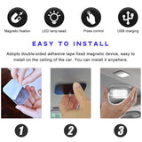 Car Interior Ceiling Roof Lights, Magnetic Rechargeable USB Wireless Dome Lamp, LED Auto Map Reading Light Cover In Australia - Darrahopens