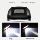 Head Torch Rechargeable, LED Headlamp, Motion Sensor LED Headlight , IPX6 Waterproof for Runner, Camping, Hiking In Australia - Darrahopens