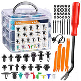 725Pcs Auto Trim Removal Tool Kit, Car Push Retainer Clips & Auto Fasteners Kit, Universal Push Bumper Fastener Rivet Clips In Australia - Darrahopens