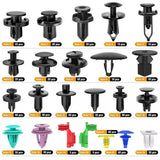 725Pcs Auto Trim Removal Tool Kit, Car Push Retainer Clips & Auto Fasteners Kit, Universal Push Bumper Fastener Rivet Clips