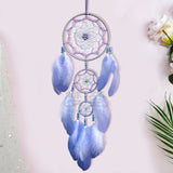 Purple Flower Dream Catchers Feathers Bohemian Handmade Home Wall Hanging Decoration Fairy Dream Catcher In Australia - Darrahopens