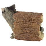 the Raccoon Indoor/Outdoor Garden Animal Statue, 3.15 Inches Wide, 1.96Inches Deep, 4.72 Inches High, Handcast Polyresin