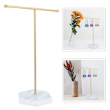 Jewelry Stand Display Necklace Holder T-Bar Plated Metal Tabletop Jewelry Organizer Tower for Show Jewelry Hanging