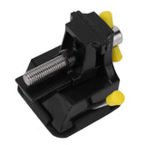 Mini Bench Vice, Small Flat Table Jaw Bench, Aluminum Alloy Opening Parallel Table Vise, Suction Cup Bottom Drill Press Vice