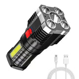 Rechargeable Tactical Flashlight – USB Rechargeable Flashlights, Water-Resistant Work Light, Emergency Floodlight In Australia - Darrahopens