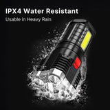Rechargeable Tactical Flashlight – USB Rechargeable Flashlights, Water-Resistant Work Light, Emergency Floodlight In Australia - Darrahopens