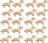 20 PCS Dachshund Shaped Paper Clips, Cute Small Paper Clips,Cute Paperclips Bookmarks Planner Clips,Paper Holder
