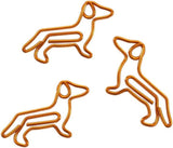 20 PCS Dachshund Shaped Paper Clips, Cute Small Paper Clips,Cute Paperclips Bookmarks Planner Clips,Paper Holder