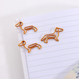 20 PCS Dachshund Shaped Paper Clips, Cute Small Paper Clips,Cute Paperclips Bookmarks Planner Clips,Paper Holder