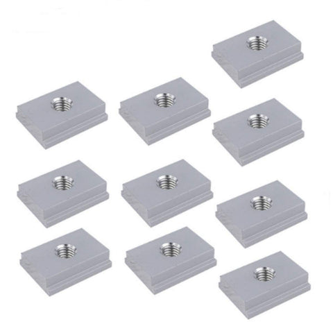 10PCS T-Slider for T-Slot, M6 T-Track Slider Sliding Nut Aluminum Alloy T Slot Nut for Woodworking Tool Jigs Screw Slot Fastener
