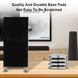 4Pcs Stainless Steel HiFi Audio Speaker Spike Pads Mats Speaker Isolation Stand Feet Cone Shock Floor Protector Base