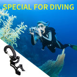 2 Packs Scuba Hose Clip Scuba Diving Hose Holder Clip, Hose Holder with Snap Hook Buckle for Snorkeling Scuba Diving Accessories