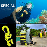 2 Packs Scuba Hose Clip Scuba Diving Hose Holder Clip, Hose Holder with Snap Hook Buckle for Snorkeling Scuba Diving Accessories