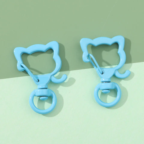 6pcs 3 Colors Lobster Claw Clasps Colorful Zinc Alloy Spring Snap Hook Swivel Trigger Dog Head Keychain Clip In Australia - Darrahopens
