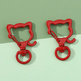 6pcs 3 Colors Lobster Claw Clasps Colorful Zinc Alloy Spring Snap Hook Swivel Trigger Dog Head Keychain Clip In Australia - Darrahopens