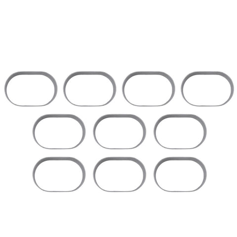 10pcs/set Cake Mold Oval Half-cooked Cheese Mold Cheese Mould Tray ToolsVent Hole Stainless Steel Mold Cake Cutting Baking Mould