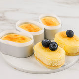 10pcs/set Cake Mold Oval Half-cooked Cheese Mold Cheese Mould Tray ToolsVent Hole Stainless Steel Mold Cake Cutting Baking Mould