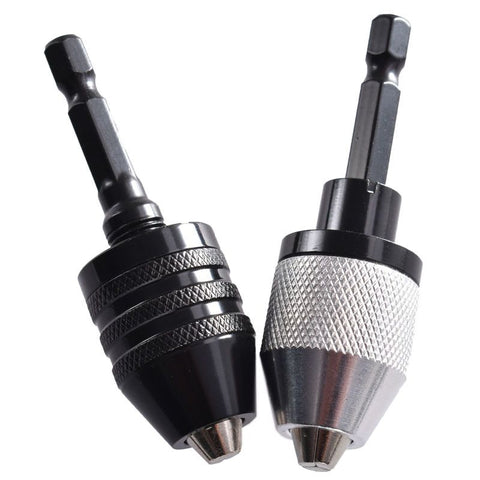 2 pcs Drill Chuck Adapter, Hex Shank Keyless Drill Chuck Fast Change Adapter Converter Drill Adapter in 0.3-6.5 mm In Australia - Darrahopens