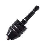 2 pcs Drill Chuck Adapter, Hex Shank Keyless Drill Chuck Fast Change Adapter Converter Drill Adapter in 0.3-6.5 mm