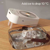 Double-spray Remote Control Timing Spray Humidifier Desktop Small Fan with Night Light Mute Hydration Fan Home Office In Australia - Darrahopens