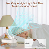Double-spray Remote Control Timing Spray Humidifier Desktop Small Fan with Night Light Mute Hydration Fan Home Office