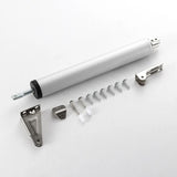 Standard Duty Pneumatic Door Closer, Window Closer, Snap Plate Hold Open Feature & Smooth Closing Motion, Adjustable Closing