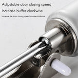 Standard Duty Pneumatic Door Closer, Window Closer, Snap Plate Hold Open Feature & Smooth Closing Motion, Adjustable Closing