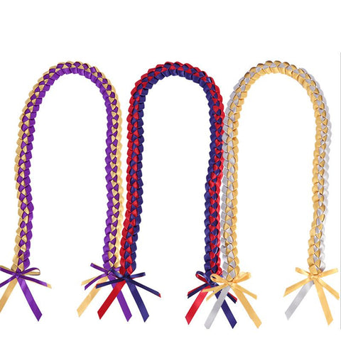 3pcsGraduation Leis,Handmade Double Braided Ribbon Garland Bowknot for Him Her Scarlet Congrats Grad Graduation Ceremony Gift Idea In Australia - Darrahopens