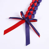 3pcsGraduation Leis,Handmade Double Braided Ribbon Garland Bowknot for Him Her Scarlet Congrats Grad Graduation Ceremony Gift Idea