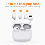 Replacement Ear Tips Accessory Silicon and Memory Foam Ear Buds Tips with Storage Box (White 6 Pair Memory Foam)