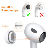Replacement Ear Tips Accessory Silicon and Memory Foam Ear Buds Tips with Storage Box (White 6 Pair Memory Foam)