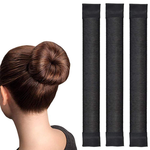 3 Pcs, Professional Hair Bun Maker-Donut Hair- Perfect Hair Bun Maker-Ballet Bun Maker-Easy Bun Hair Tool-Kids Ballerina Bu