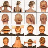 3 Pcs, Professional Hair Bun Maker-Donut Hair- Perfect Hair Bun Maker-Ballet Bun Maker-Easy Bun Hair Tool-Kids Ballerina Bu