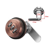Generic Cam Lock Zinc Alloy Password Combination Padlocks Mailbox Password Lock Red Bronze Drawer Password Lock