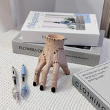 Creative pen holder with unique design, large capacity storage, and desktop organization (Hand shape)