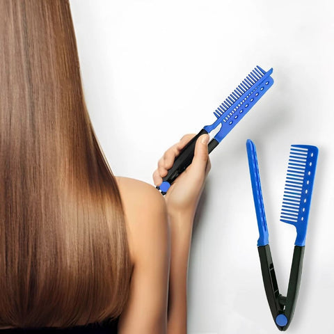 Hair Straightening Comb Set - Flat Iron Comb for Beautiful Tresses, Straightener with Firm Grip, Ideal for Knotty Hair and Styling In Australia - Darrahopens