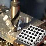 1-2-3 Blocks 23 Holes Within .Tolerances 321 Blocks Set Used for Calibrating Equipment Steel-Hardened Precision , Two Pack